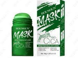Roushun Green Tea Mask Stick, Facial Deep Clean Pore Smearing Clay Stick Mask, Green Tea Purifying Clay Stick Masks