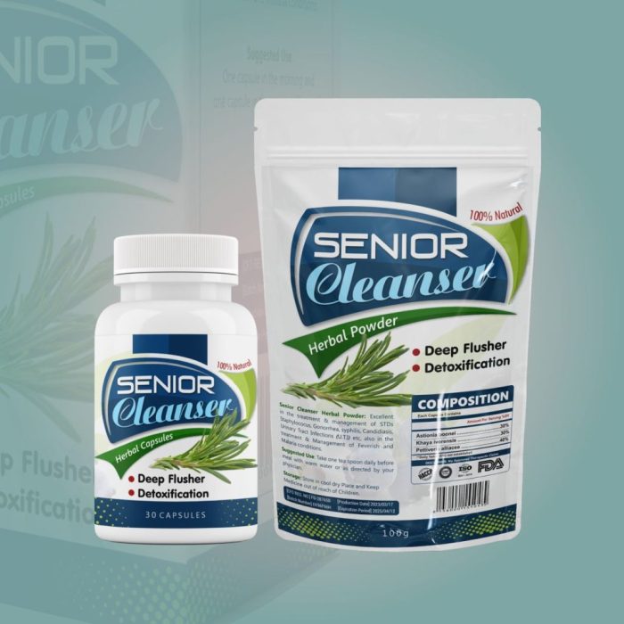 Senior Cleanser Herbal Capsules For Treating Infections