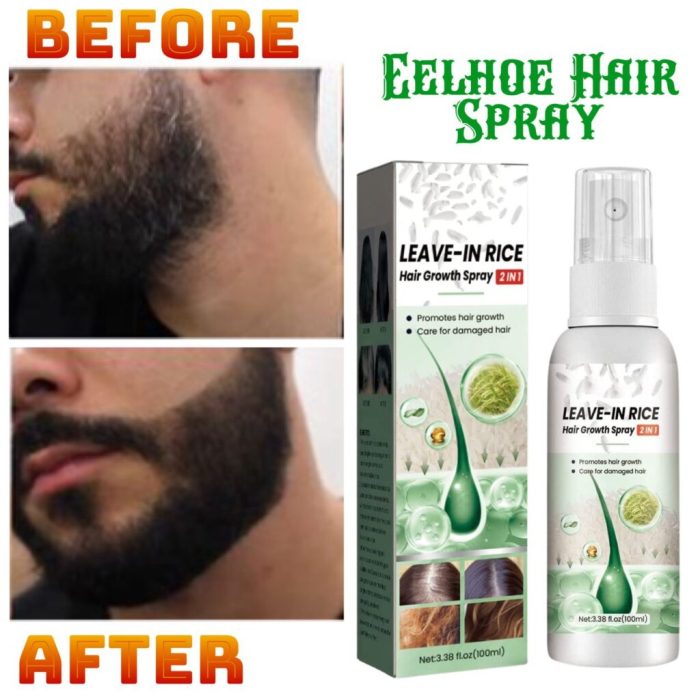 EELHOE Hair Growth Serum, Ginger Hair Growth Spray, Anti-Hair Loss Ginger Hair Serum, Thickening & Regrowth Treatment Against Hair Loss Hair Roots Strengthens