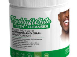 Freshly White Teeth Cleanser Powder In Kenya Contains pearl essence to ensure that no stain can stand its whitening effects. Anyone with yellow teeth or any form of stains can use it to whiten the teeth Noticeable results can be seen within 48hrs of consistent use but for tooth aches, it is almost instant when you follow the instructions Cleans all forms of dirt in the teeth Forms an external protection for the teeth and gums against germs Both male and female can use 100% safe and natural with no side effects.
